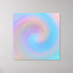 Iridescent Spiral Canvas Print