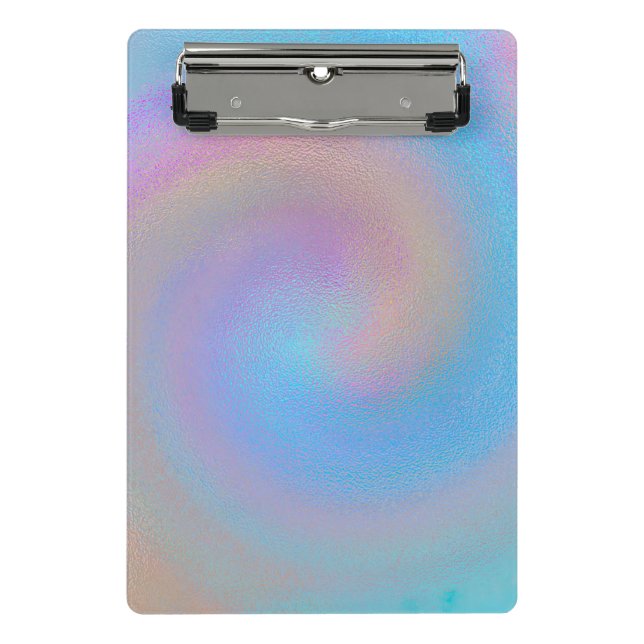 Iridescent Spiral Mini Clipboard (Front)