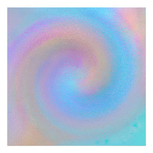Iridescent Spiral Photo Print