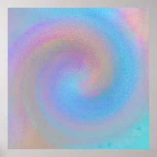 Iridescent Spiral Poster