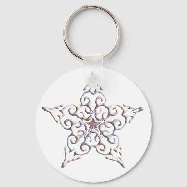 Iridescent Star Keychain (Front)