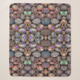 Iridescent Stone Sherpa Throw
