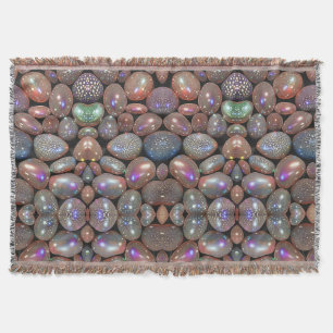 Iridescent Stone Sherpa Throw Blanket