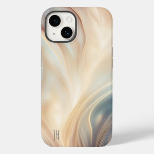 Iridescent Tan and Smoke Blue Case-Mate iPhone 14 Case