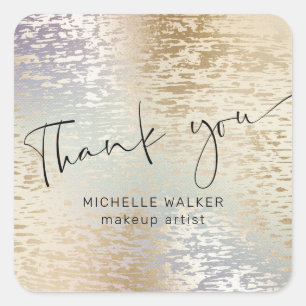 iridescent textured luxurious thank you Sticker