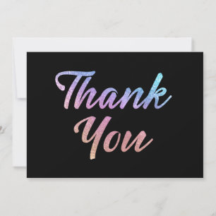 Iridescent Thank You Card