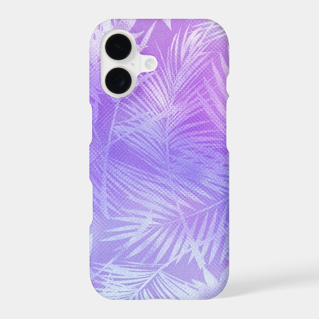 Iridescent Tropical Leaves Pattern (Back)