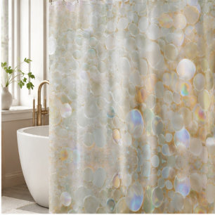 Iridescent White Pearl Bubble Opalescent Cream