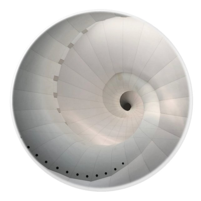 Iridescent White Shell Ceramic Knob/Pull Ceramic Knob (Front)