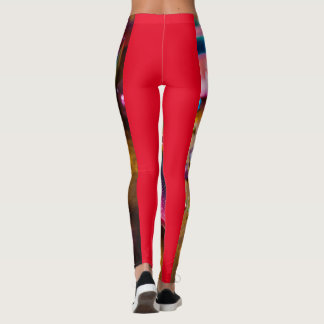 Iridescente Jello dessert cube imprimé leggings