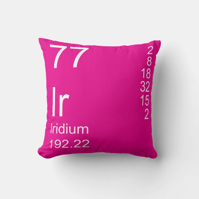 Iridium Throw Pillow (Front)