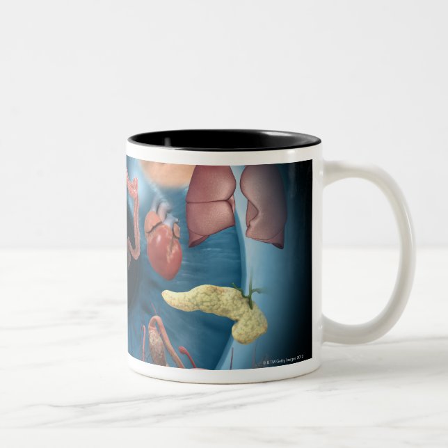 Iridology Two-Tone Coffee Mug (Right)