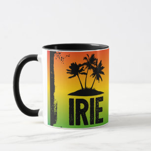 IRIE Jamaican Rastafarian Flag Colours Caribbean Mug