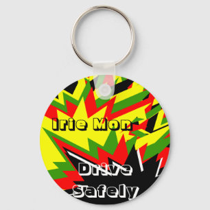Irie mon keycahins-drive safely keychain