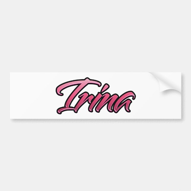 Irina faded pink Aufkleber Sticker (Front)