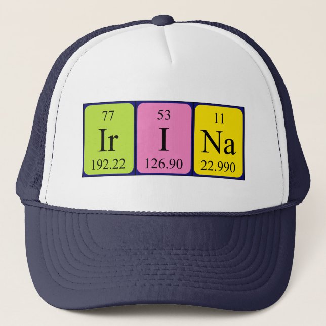 Irina periodic table name hat (Front)