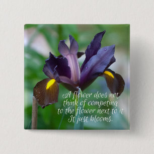 Iris 2 Inch Square Button