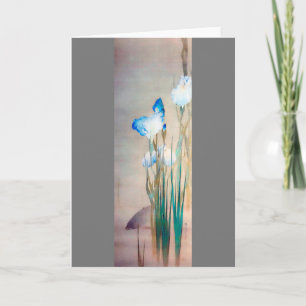 Iris and Carp, Watanabe Seitei Card