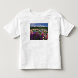 Iris and Lupine garden and Teton Range, Toddler T-shirt
