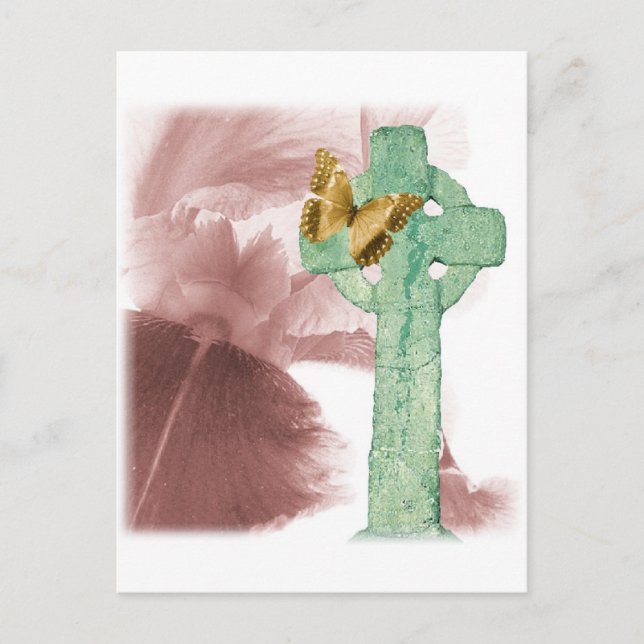 Iris and stone marker postcard (Front)