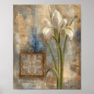 Iris and Tile Poster