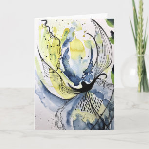 Iris - Blank inside greeting card 
