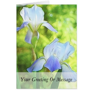 Iris bleus romantiques