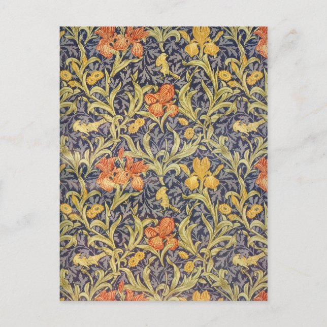“Iris” by William Morris Postcard (Front)