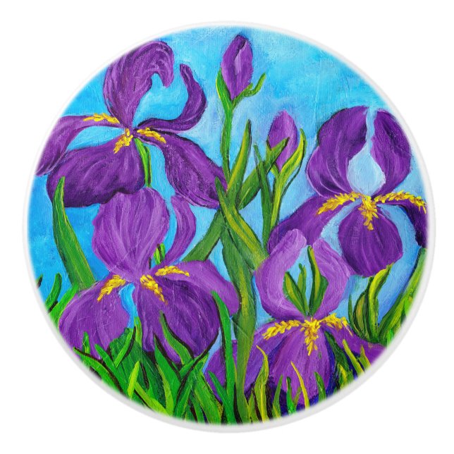 Iris Ceramic Knob (Front)