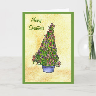 Iris Christmas Tree Card