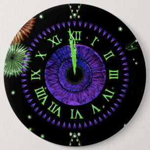 Iris Clock Purple Button