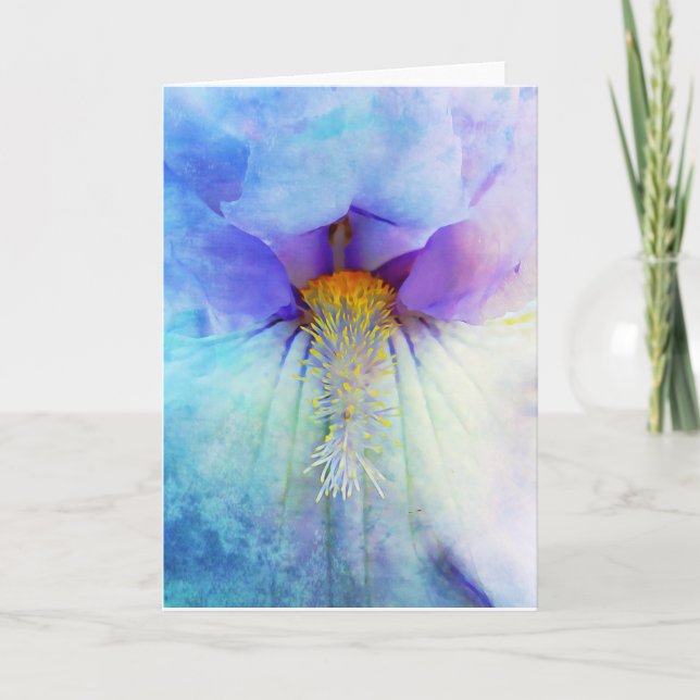 Iris Deep Scripture Card Psalm 92:5 (Front)