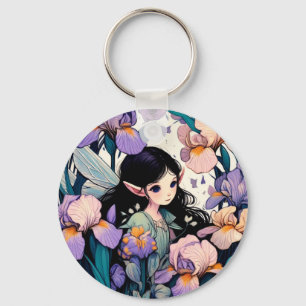 Iris Fairy Keychain