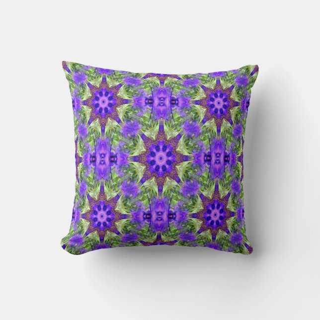 Iris Field..... Throw Pillow (Front)