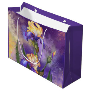 Iris Fleurs Cadeau Sac Purple Irises - Peinture
