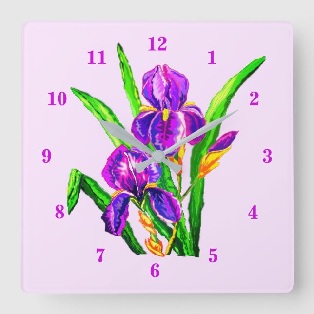 Iris Flower Clock (Front)