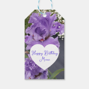 Iris Flower Flowers Purple Lavender Lilac Floral Gift Tags