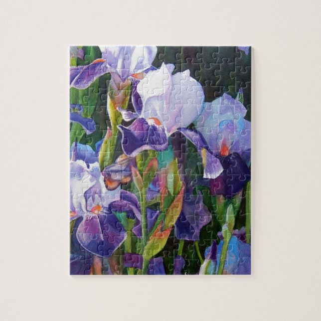 Iris Flower Garden Jigsaw Puzzle (Vertical)