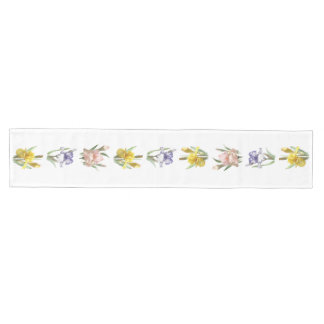 Iris Flower Garden Medium Table Runner