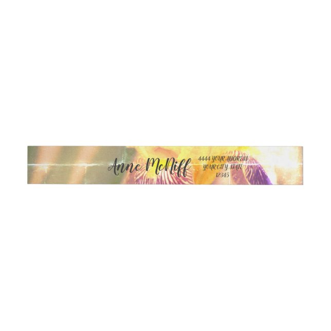 Iris Flower Photo Address Labels (Individual)
