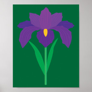 Iris Flower Poster