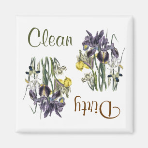 Iris Flowers Dishwasher Magnet