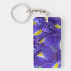 Iris flowers keychain