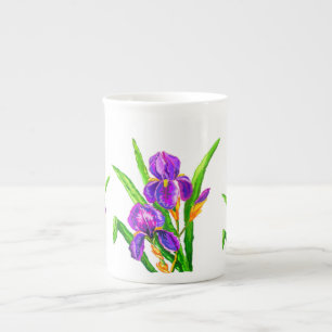 Iris Flowers Mug Beautiful Irises Flower