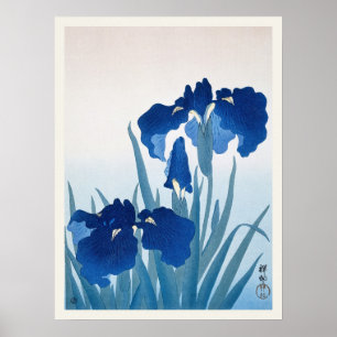 Iris Flowers Ohara Koson Vintage Japanese Print