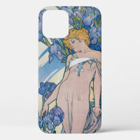 Iris (Four Flowers), Alphonse Mucha