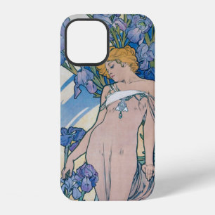 Iris (Four Flowers), Alphonse Mucha iPhone 12 Case