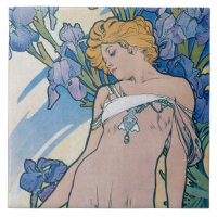 Iris (Four Flowers), Alphonse Mucha