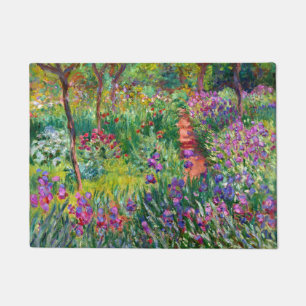 Iris Garden at Giverny Monet Fine Art Doormat