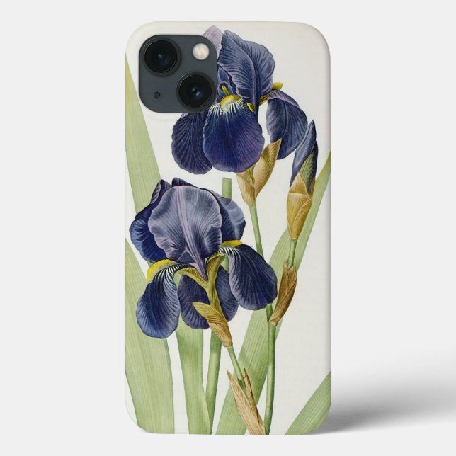 Iris Germanica, from `Les Liliacees', 1805 Case-Mate iPhone Case (Back)